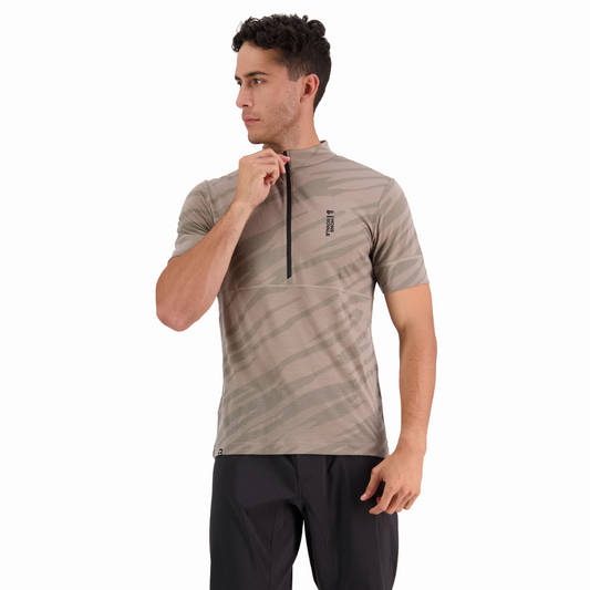Mons Royale (Sample) - Men's Cadence Half Zip T - Undercover Camo
