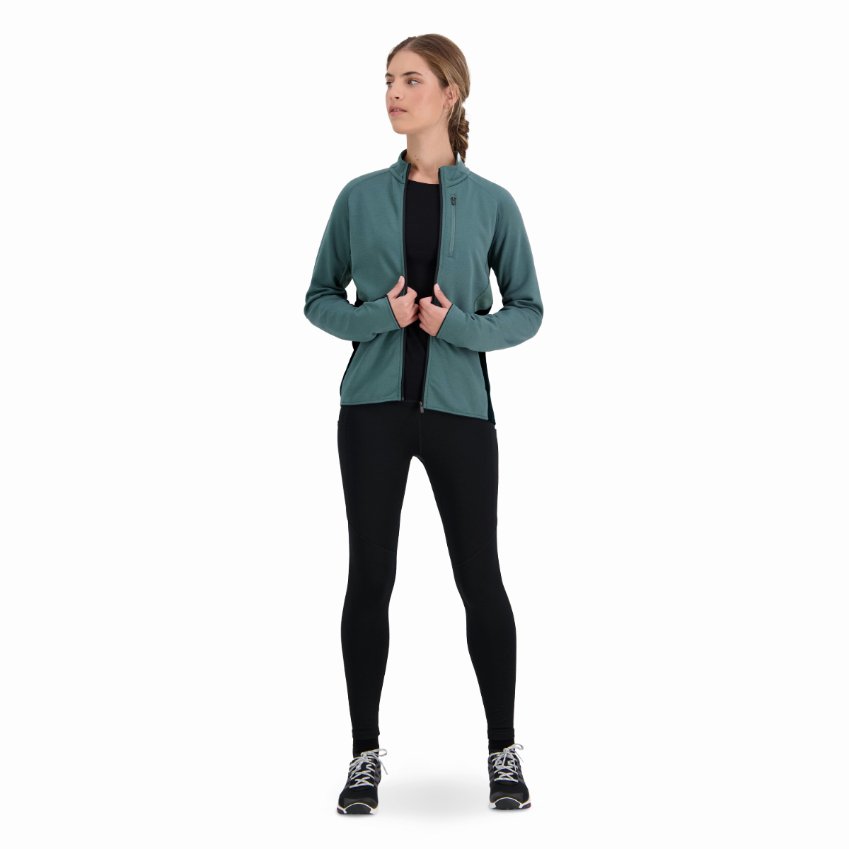 Mons Royale (Sample) - Women's Approach Merino Shift Fleece Jacket - Burnt Sage