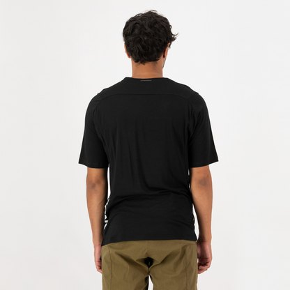 Mons Royale - Men's Diversion Merino Bike Jersey Short Sleeve - Black - Futureproof.life