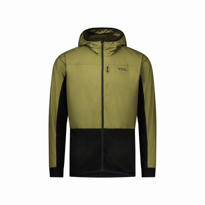 Mons Royale - Men's Diversion Merino Wind Jacket - Fern/Black - Futureproof.life