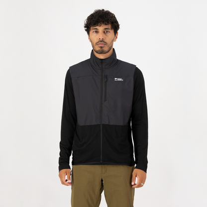 Mons Royale - Men's Diversion Merino Wind Vest - Black - Futureproof.life