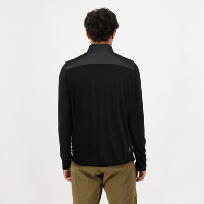 Mons Royale - Men's Diversion Merino Wind Vest - Black - Futureproof.life