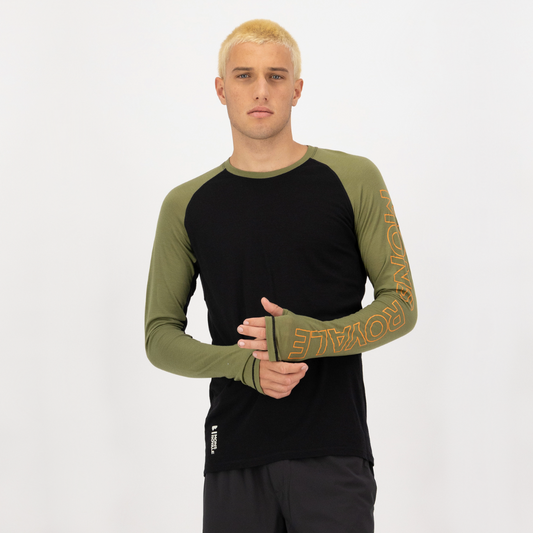 Mons Royale (Sample) - Men's Temple Tech LS - Fern/Black