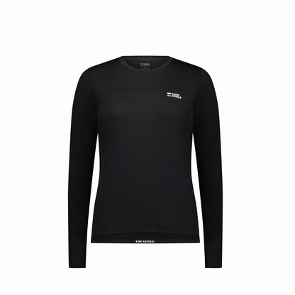 Mons Royale (Sample) - Women's Diversion Merino Long Sleeve Jersey - Black - Futureproof.life