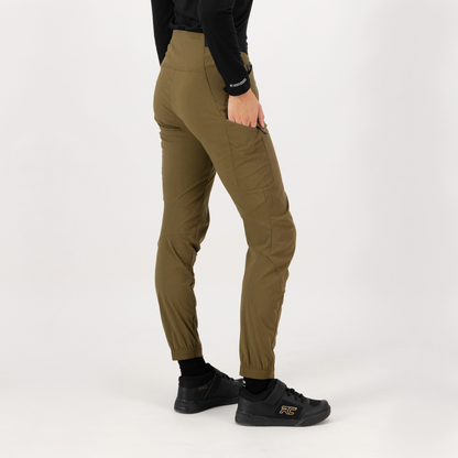 Mons Royale - Women's Diversion Merino Trail Pants - Dark Olive - Futureproof.life