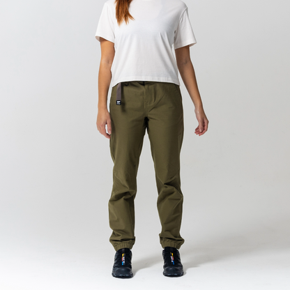 Mons Royale - Women's Escapade Pants - Dark Olive - Futureproof.life