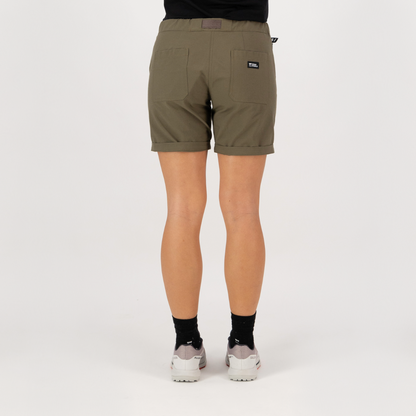 Mons Royale - Women's Escapade Shorts - Dark Olive - Futureproof.life