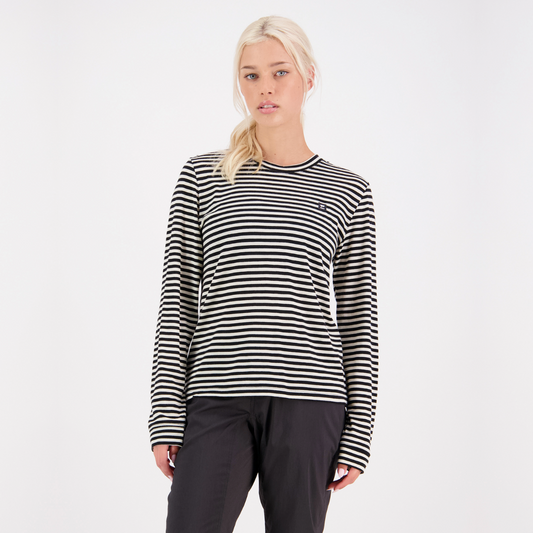 Mons Royale - Women's Icon Merino Long Sleeve - MR Stripe