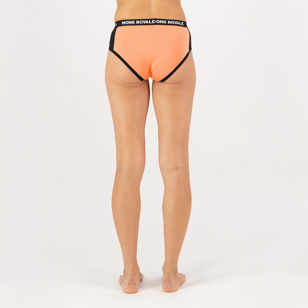 Mons Royale - Women's Sylvia Merino Boyleg - Punch/Black