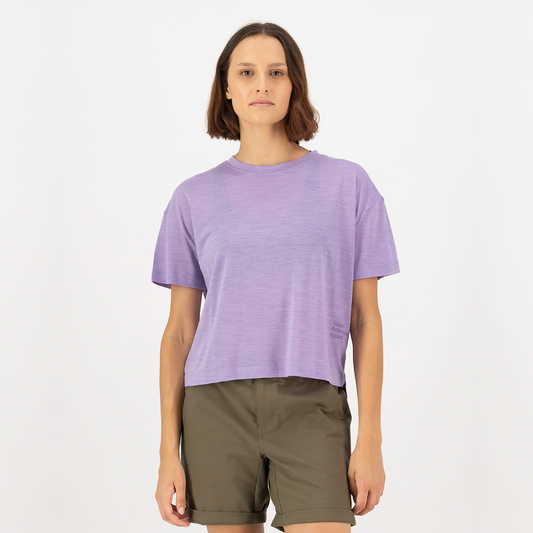 Mons Royale - Women's Zephyr Merino Tencel™ Boxy T-Shirt - Lupin