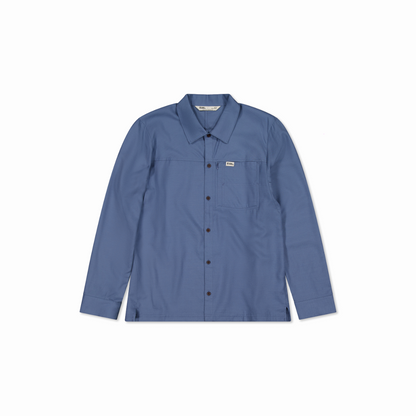 Mons Royale (Sample) - Men's AT Merino Long Sleeve Shirt - Horizon Blue