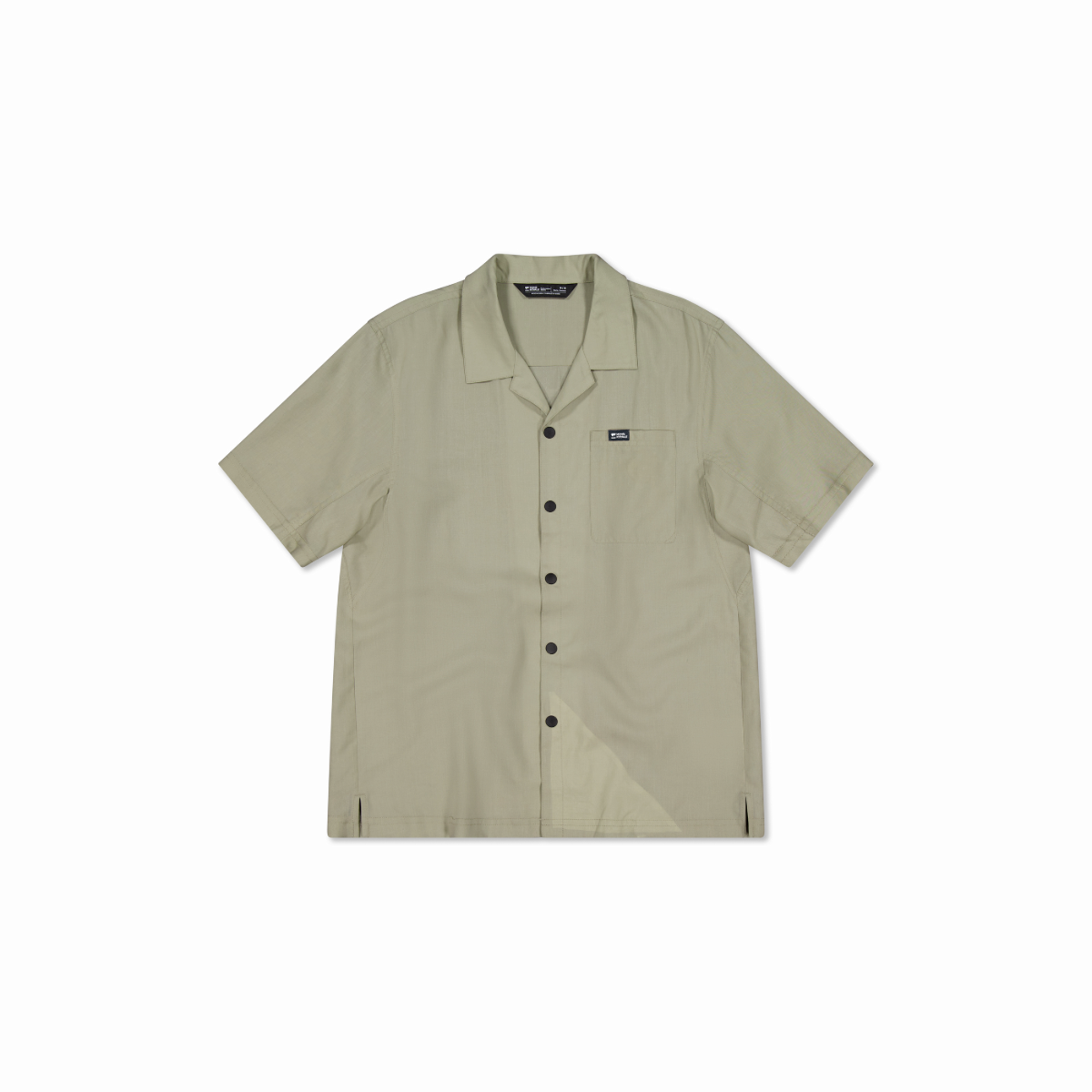 Mons Royale (Sample) - Men's Breezer Merino Short Sleeve Shirt - Dried Eucalyptus - Futureproof.life