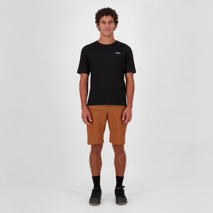 Mons Royale (Sample) - Men's Diversion Merino Trail Shorts - Caramel - Futureproof.life