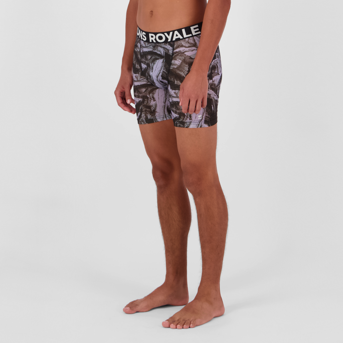 Mons Royale (Sample) - Men's Hold 'em Merino Boxer - Rock Camo