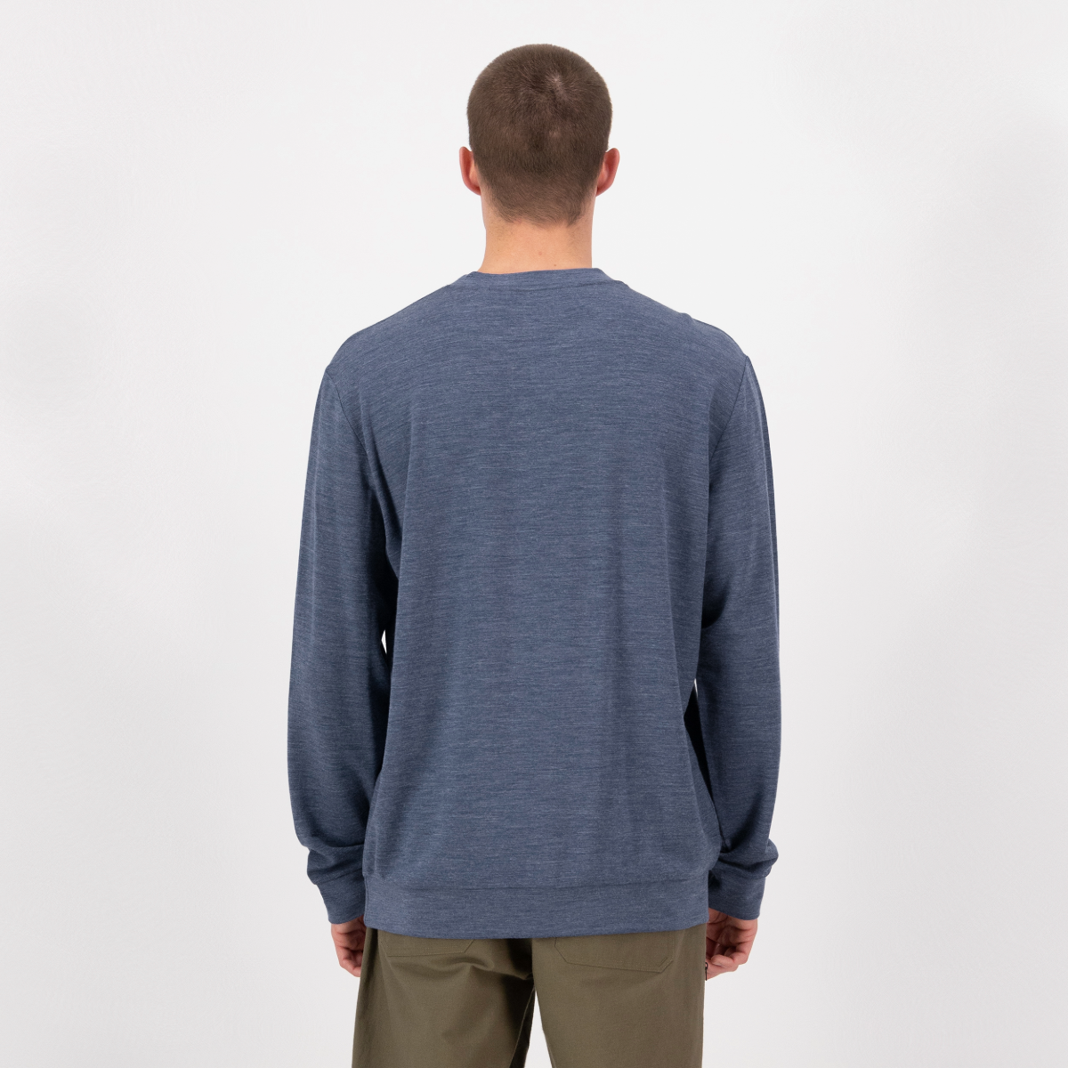 Mons Royale (Sample) - Men's Horizon Merino Crew - Navy