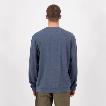 Mons Royale (Sample) - Men's Horizon Merino Crew - Navy