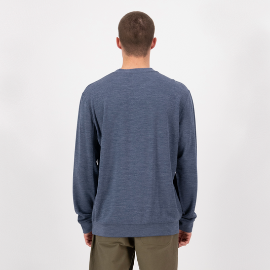Mons Royale (Sample) - Men's Horizon Merino Crew - Navy