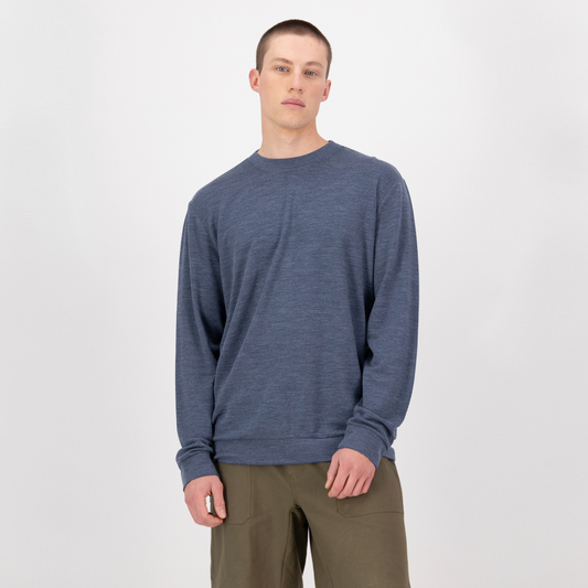 Mons Royale (Sample) - Men's Horizon Merino Crew - Navy