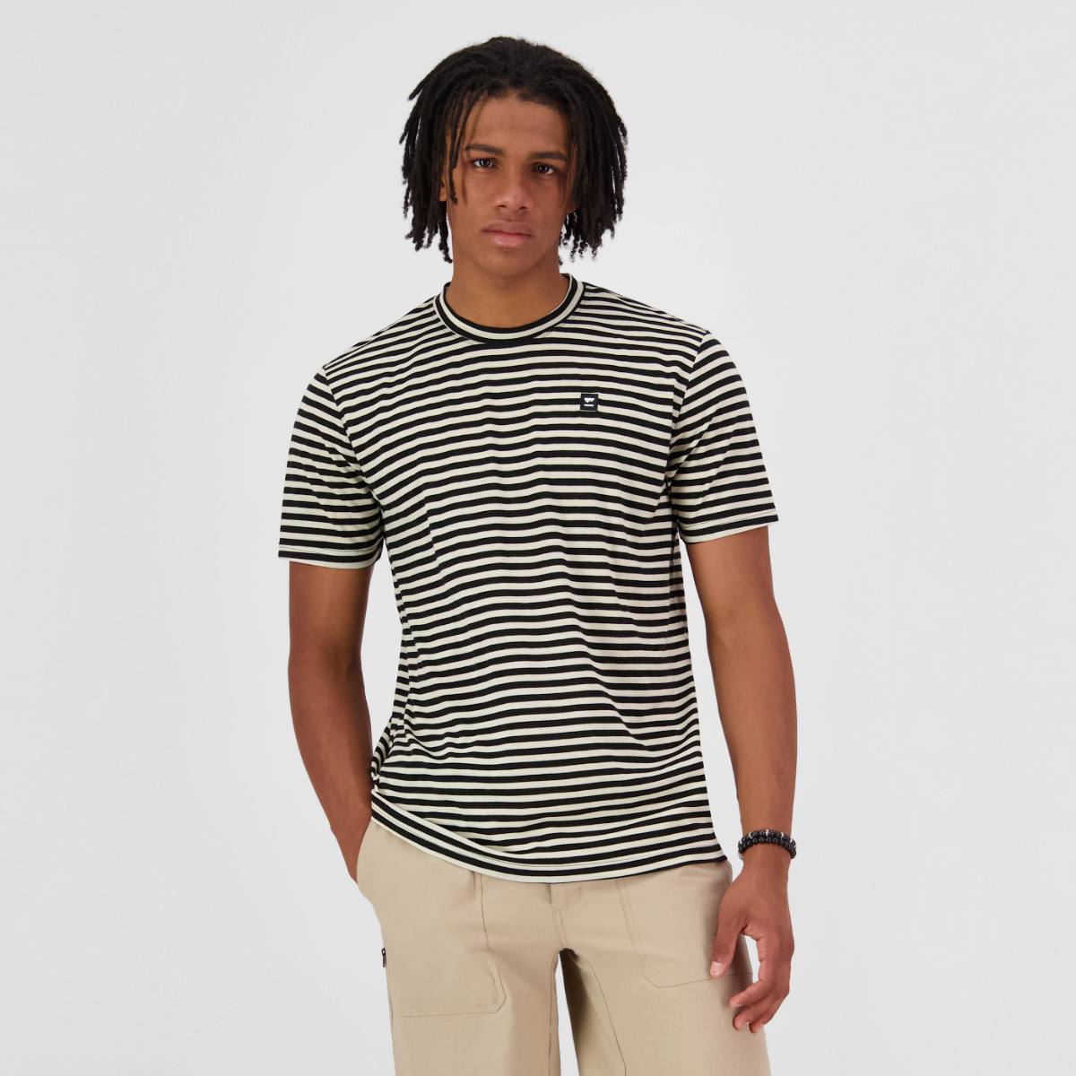 Mons Royale - Men's Icon Merino Classic T-Shirt - MR Stripe