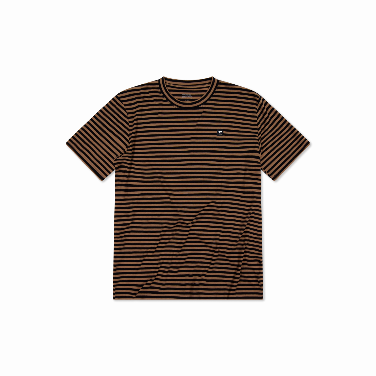 Mons Royale - Men's Icon Merino Classic T-Shirt - MR Stripe Toffee