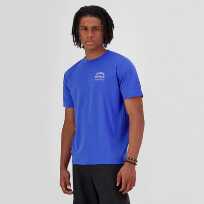 Mons Royale (Sample) - Men's Icon Merino T-Shirt - Ultramarine - Futureproof.life