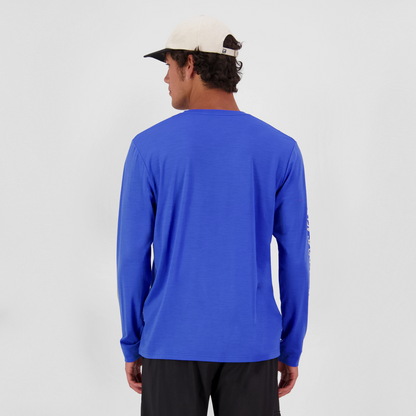 Mons Royale (Sample) - Men's Icon Merino Classic Long Sleeve - Ultramarine - Futureproof.life