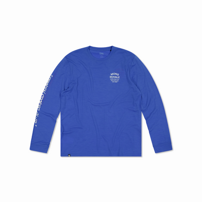 Mons Royale (Sample) - Men's Icon Merino Classic Long Sleeve - Ultramarine - Futureproof.life