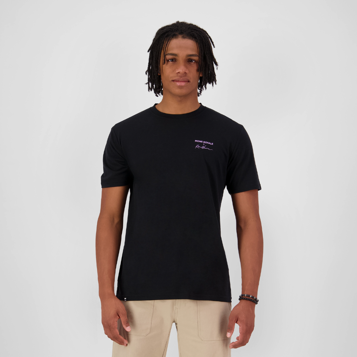 Mons Royale (Sample) - Men's Icon Merino T-Shirt - Black - Futureproof.life