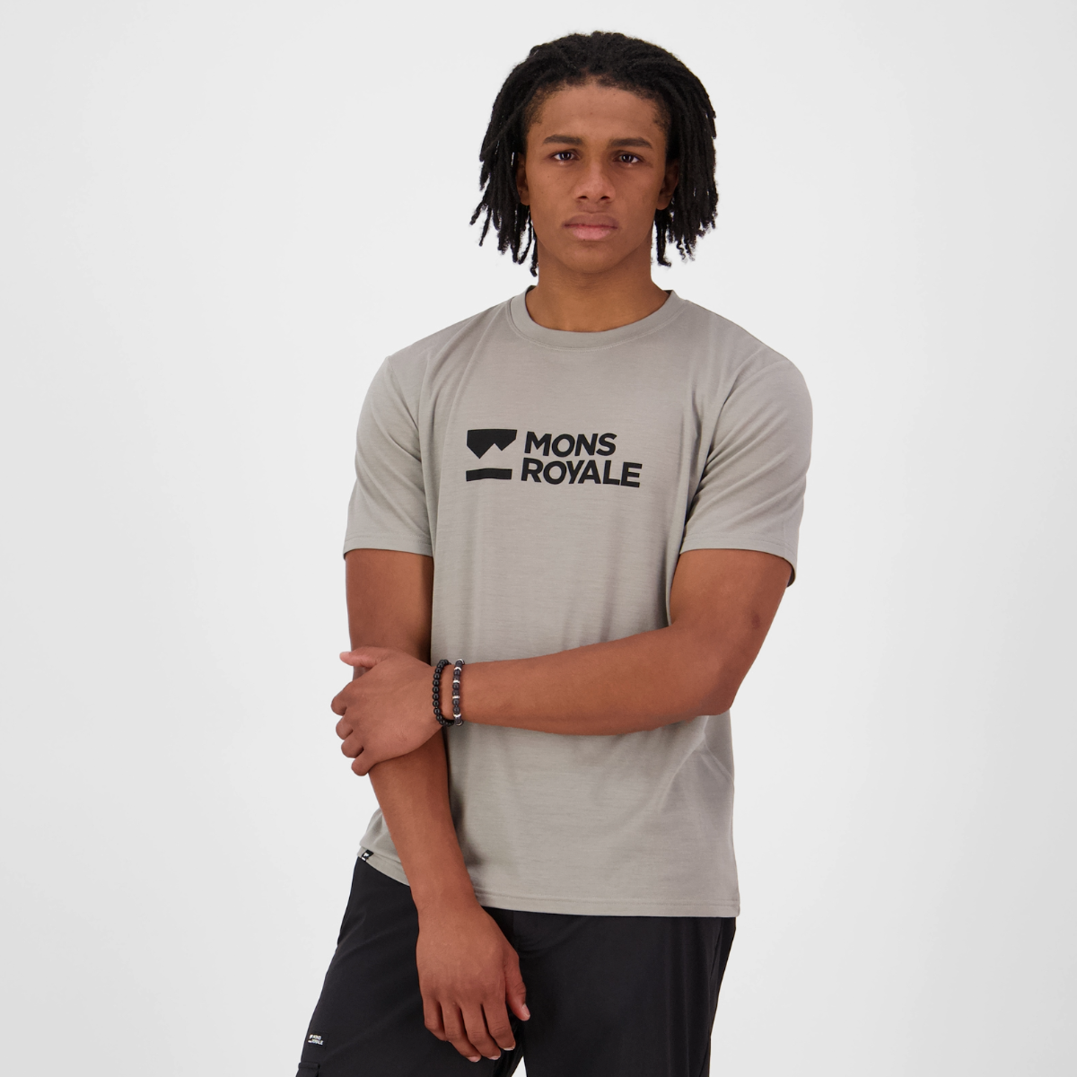 Mons Royale (Sample) - Men's Icon Merino T-Shirt - Dried Sage - Futureproof.life