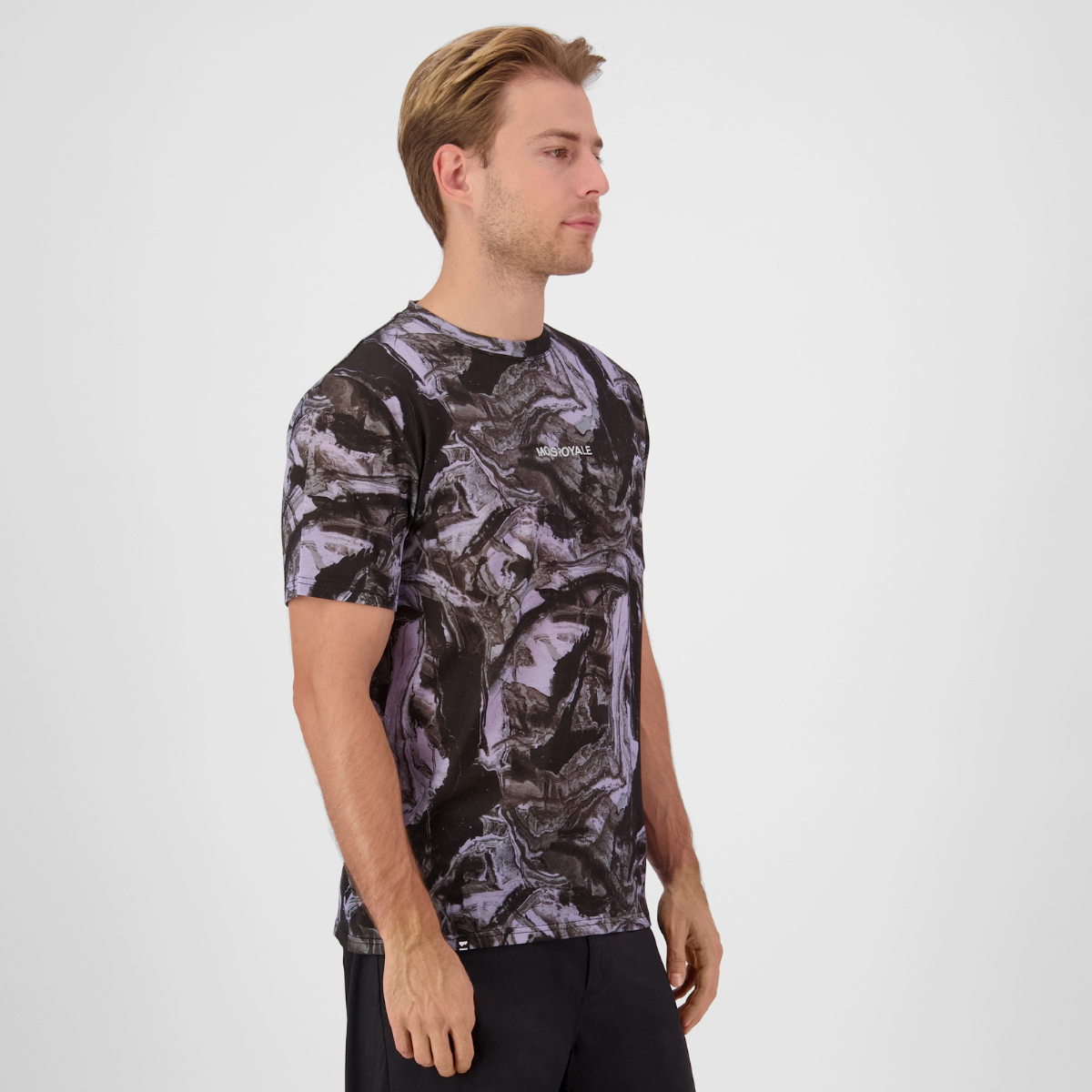 Mons Royale (Sample) - Men's Icon Merino T-Shirt - Rock Camo - Futureproof.life