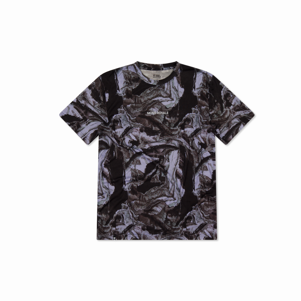 Mons Royale (Sample) - Men's Icon Merino T-Shirt - Rock Camo - Futureproof.life