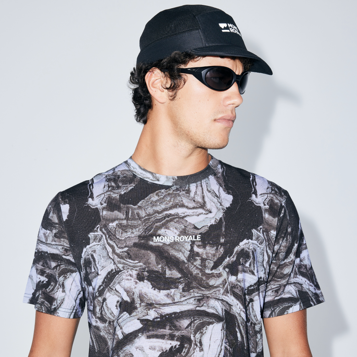 Mons Royale (Sample) - Men's Icon Merino T-Shirt - Rock Camo - Futureproof.life