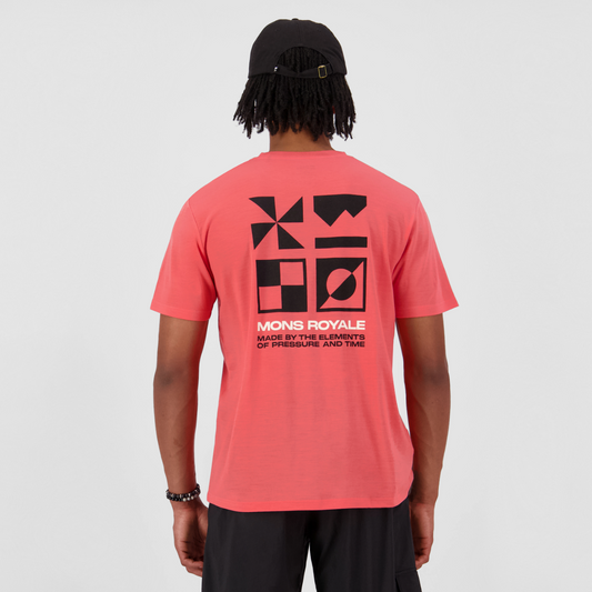 Mons Royale (Sample) - Men's Icon Merino T-Shirt - Watermelon