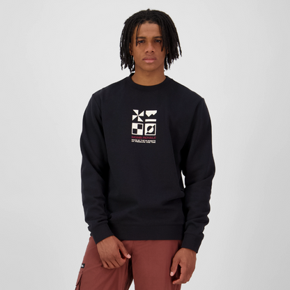 Mons Royale (Sample) - Men's Inversion Merino Crew - Black