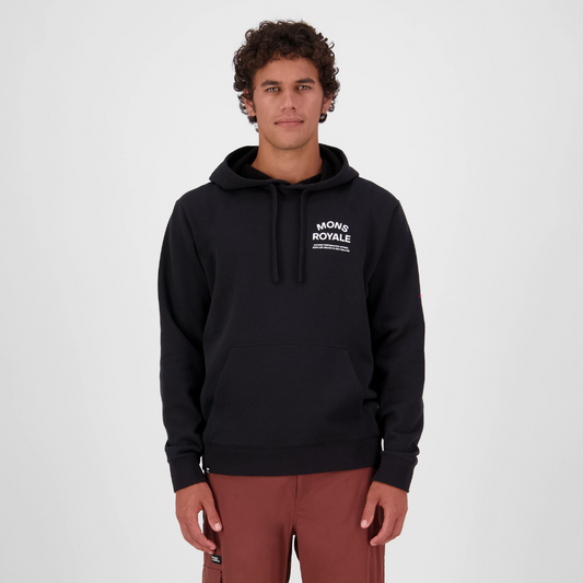 Mons Royale (Sample) - Men's Inversion Merino Hoodie - Black
