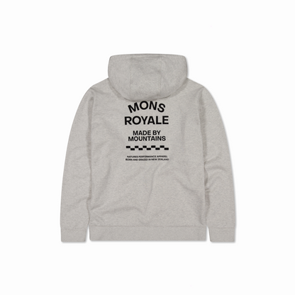 Mons Royale (Sample) - Men's Inversion Merino Hoodie - Light Grey Heather