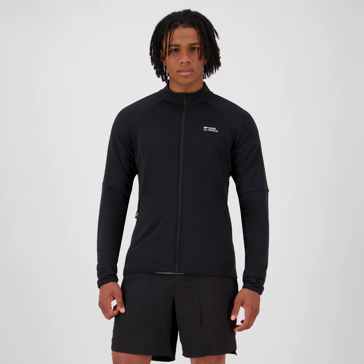 Mons Royale (Sample) - Men's Quad Merino Fleece Jacket - Black