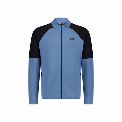 Mons Royale (Sample) - Men's Quad Merino Fleece Jacket - Horizon Blue/Black