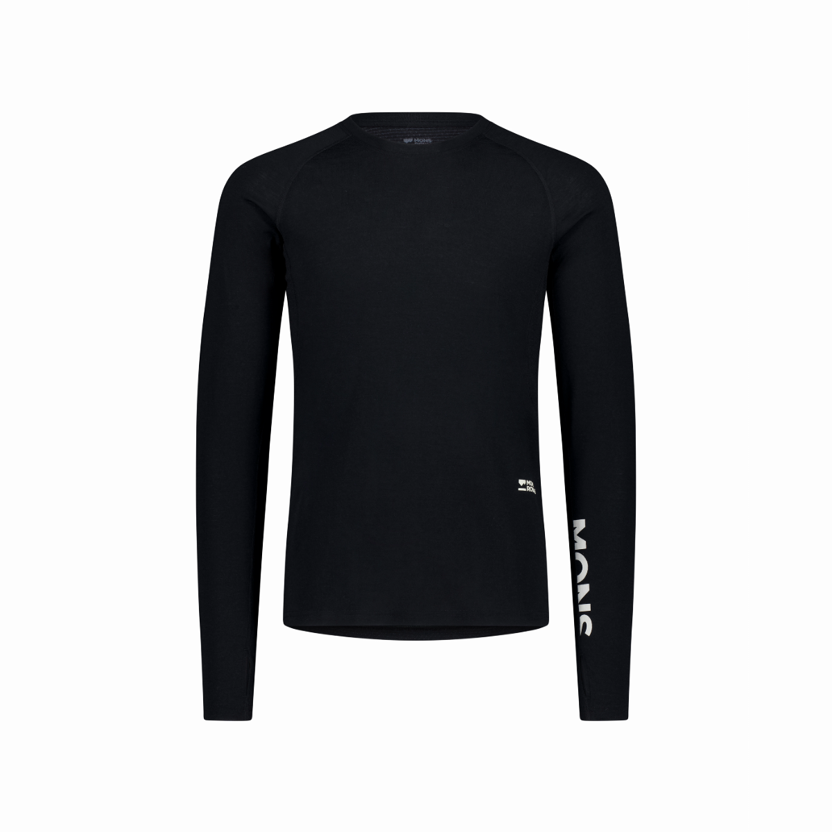 Mons Royale (Sample) - Men's Temple Merino Long Sleeve - Black - Futureproof.life