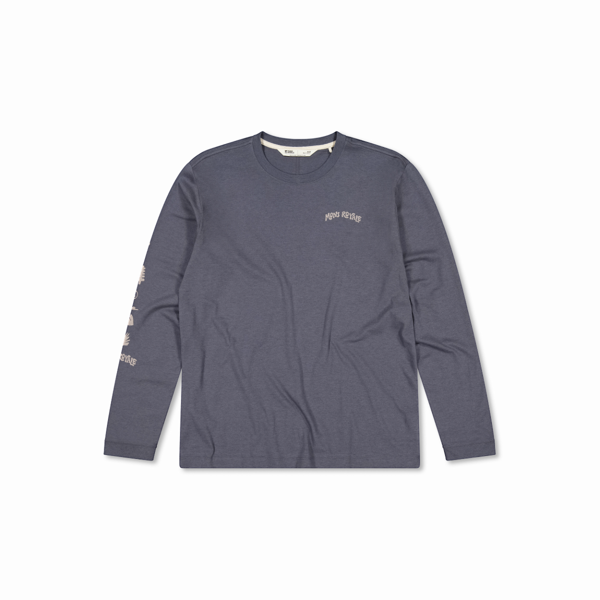 Mons Royale (Sample) - Men's Yonder Merino Organic Cotton Long Sleeve - Vintage Black
