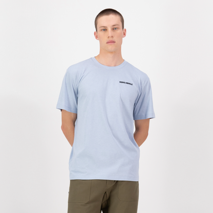 Mons Royale (Sample) - Men's Yonder Merino Organic Cotton T-Shirt - Frost - Futureproof.life