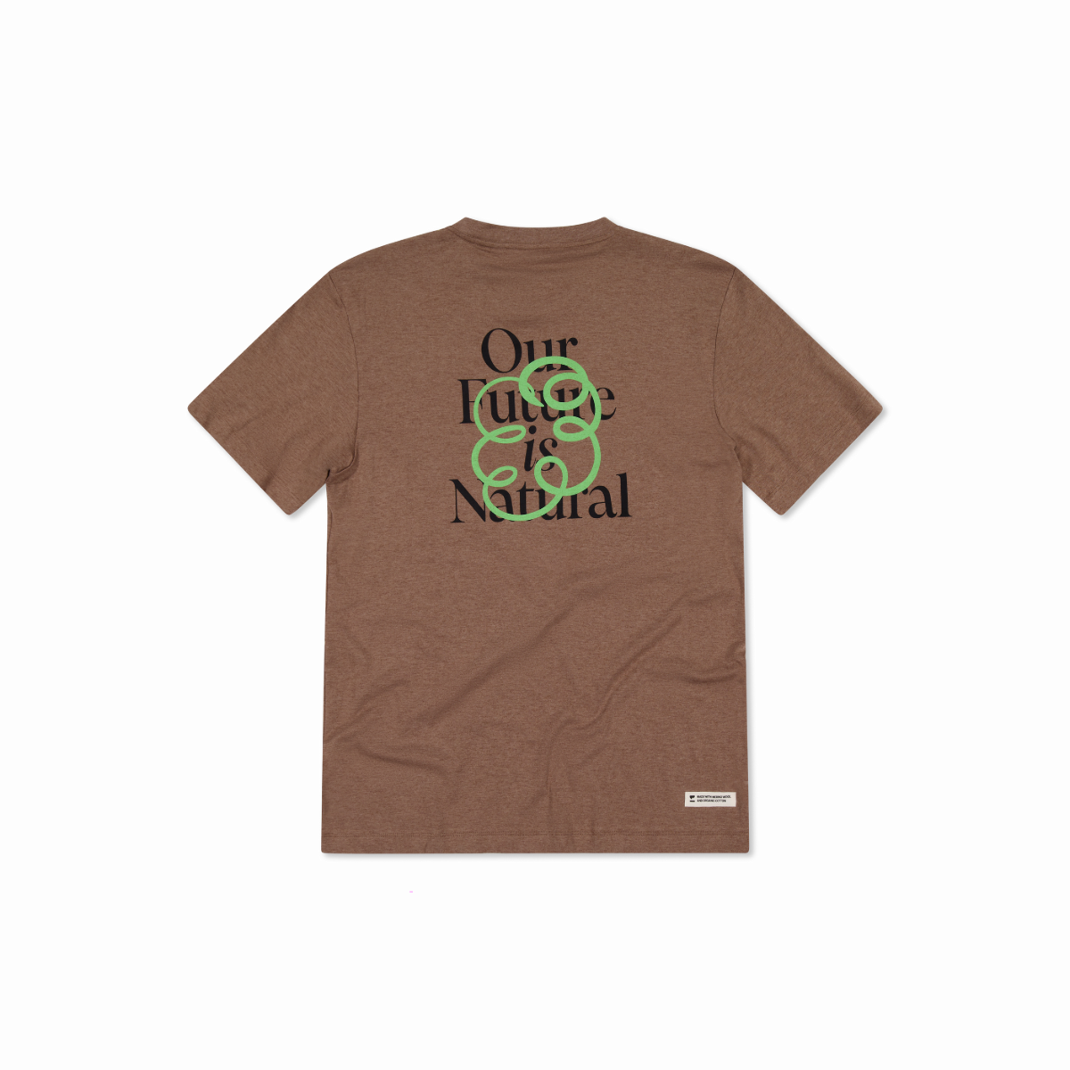 Mons Royale (Sample) - Men's Yonder Merino Organic Cotton T-Shirt - Mocha - Futureproof.life