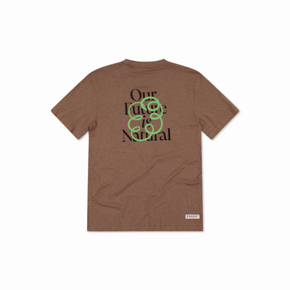 Mons Royale (Sample) - Men's Yonder Merino Organic Cotton T-Shirt - Mocha - Futureproof.life