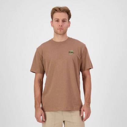 Mons Royale (Sample) - Men's Yonder Merino Organic Cotton T-Shirt - Mocha - Futureproof.life