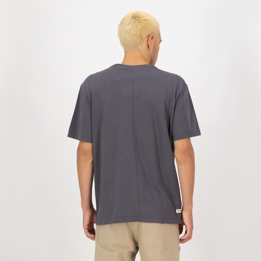 Mons Royale (Sample) - Men's Yonder Merino Organic Cotton T-Shirt - Vintage Black