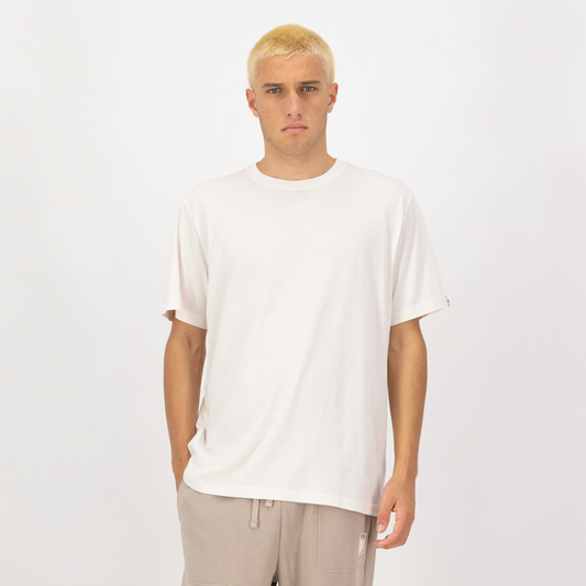 Mons Royale (Sample) - Men's Yonder Merino Organic Cotton T-Shirt - Vintage White
