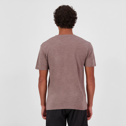 Mons Royale (Sample) - Men's Zephyr Merino Tencel™ T-Shirt - Chestnut