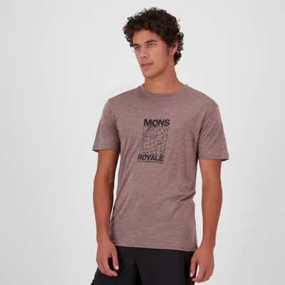 Mons Royale (Sample) - Men's Zephyr Merino Tencel™ T-Shirt - Chestnut