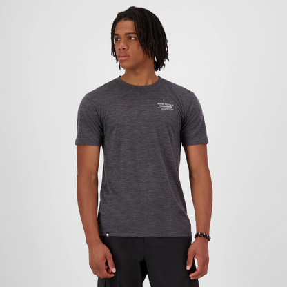 Mons Royale (Sample) - Men's Zephyr Merino Tencel™ T-Shirt - Smoke - Futureproof.life