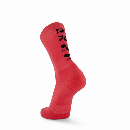 Mons Royale (Sample) - Unisex Atlas Merino Crew Sock - Watermelon - Futureproof.life